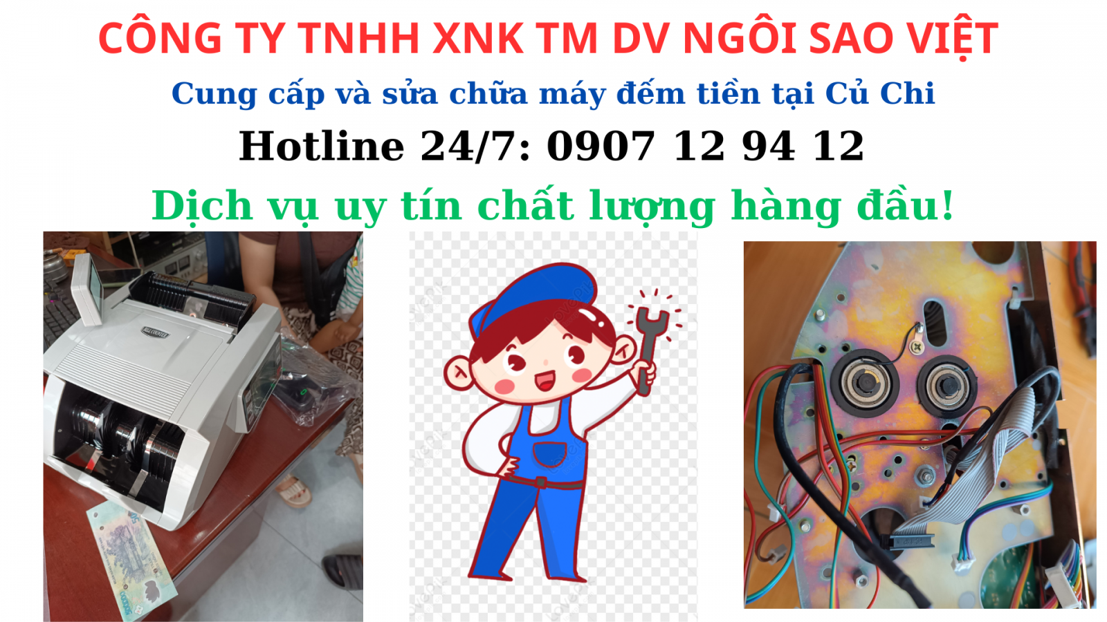 CUNG CẤP VÀ SỬA CHỬA MÁY ĐẾM TIỀN TẠI CỦ CHI