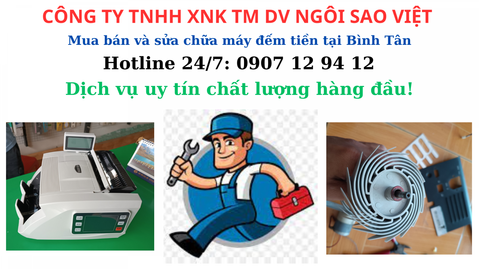 MUA BÁN VÀ SỬA CHỮA MÁY ĐẾM TIỀN TẠI BÌNH TÂN