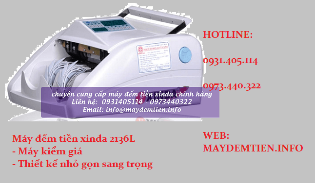 máy đếm tiền xinda 2136L