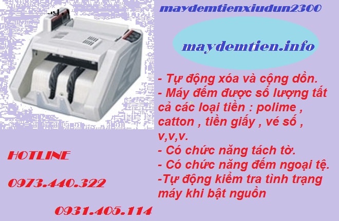 máy đếm tiền xiudun 2300