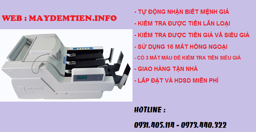 máy đếm tiền xiudun 6688W